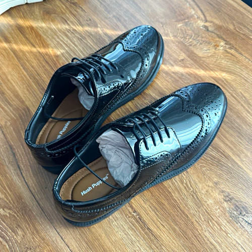 Hush puppies black patent - black,