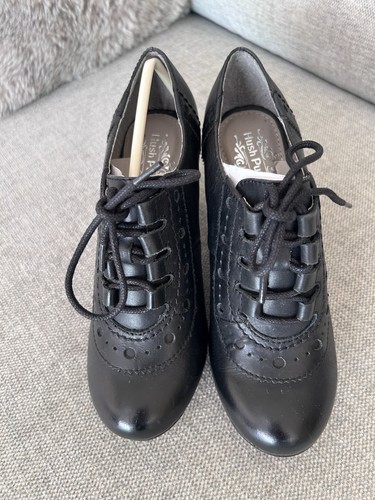 Hush puppies black leather - black,
