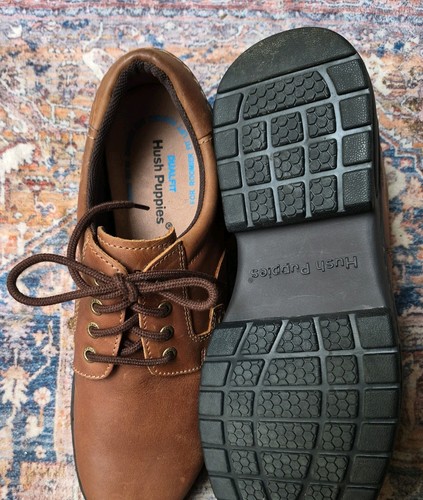 Hush puppies brown - brown, leather