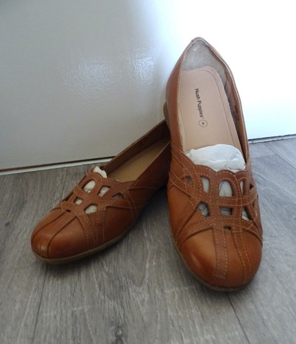 Women hush puppies tan flats - puppies,