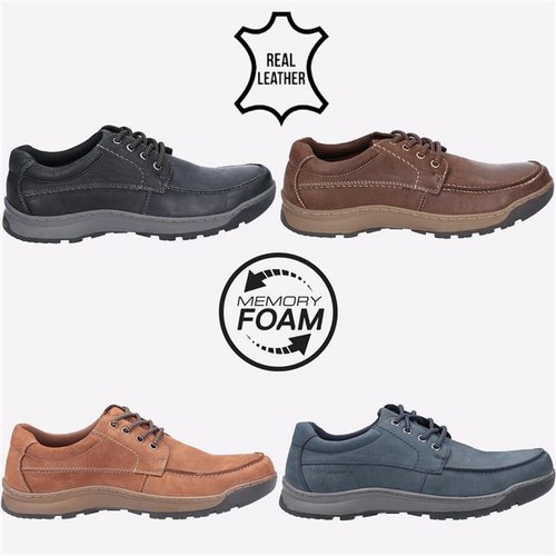 Real leather hush puppies - -,