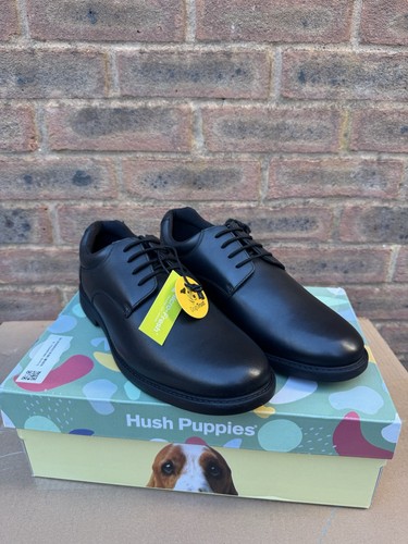 Hush puppies black - hush, leather